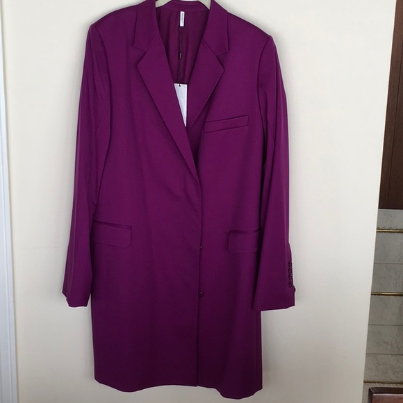 NWT Helmut Lang Slim Wool Blazer Coat - Picture 6 of 7